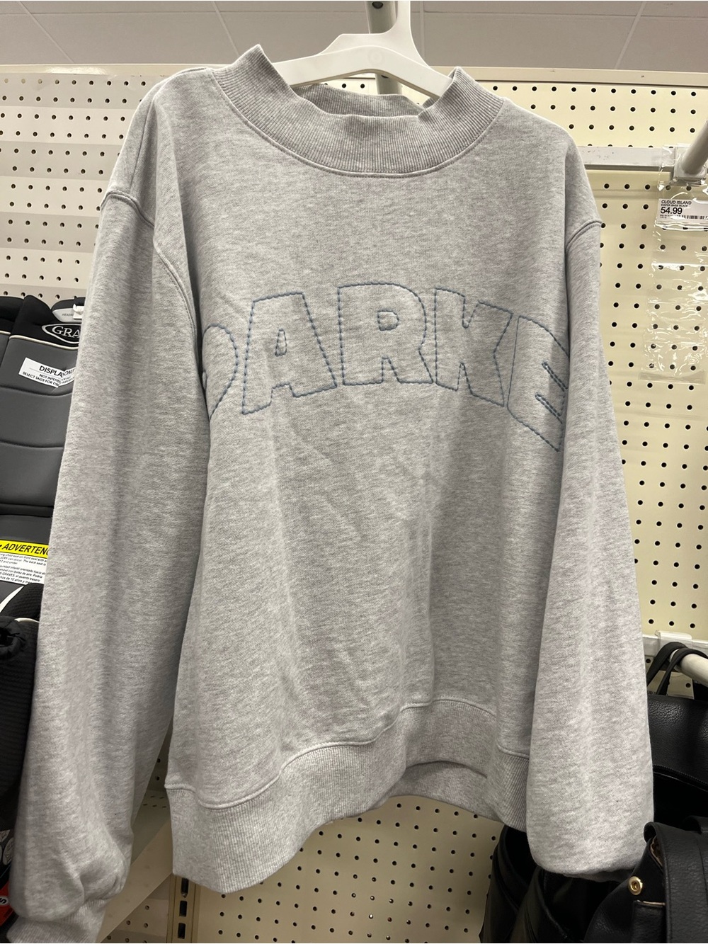 Nwt Parke X Target Mockneck Pullover Sweatshirt Gray Grey — image 4 of 6